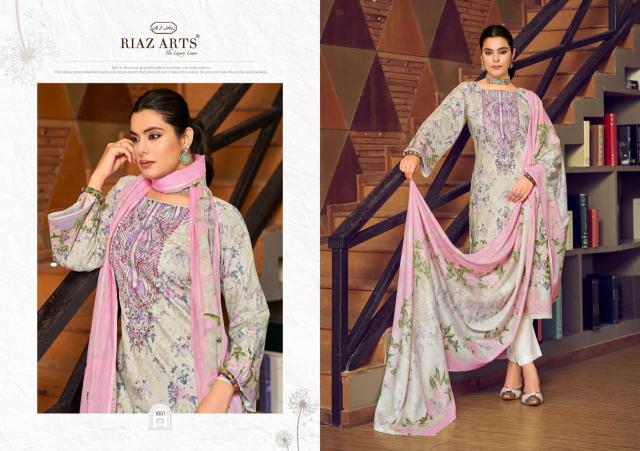 Riaz arts musafir 32 non catalouge dress materials wholesaler with the logo